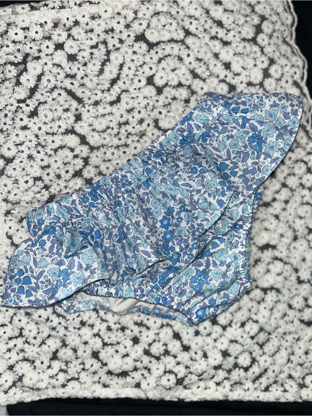Cecil and Lou Floral Ruffled Swim Bottom - Picture 1 of 13